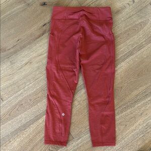 lululemon leggings Women's Size 8. In great condition. Burnt Orange color.